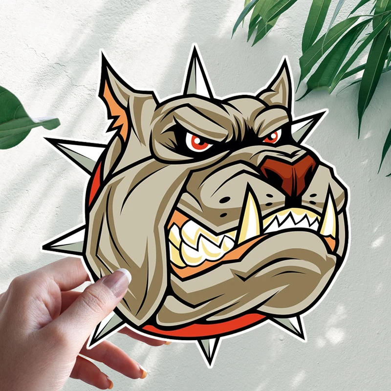 

Angry Bulldog Interesting Car Stickers Motorcycle Vinyl Decal Waterproof Windshield Auto Accessories #S90136