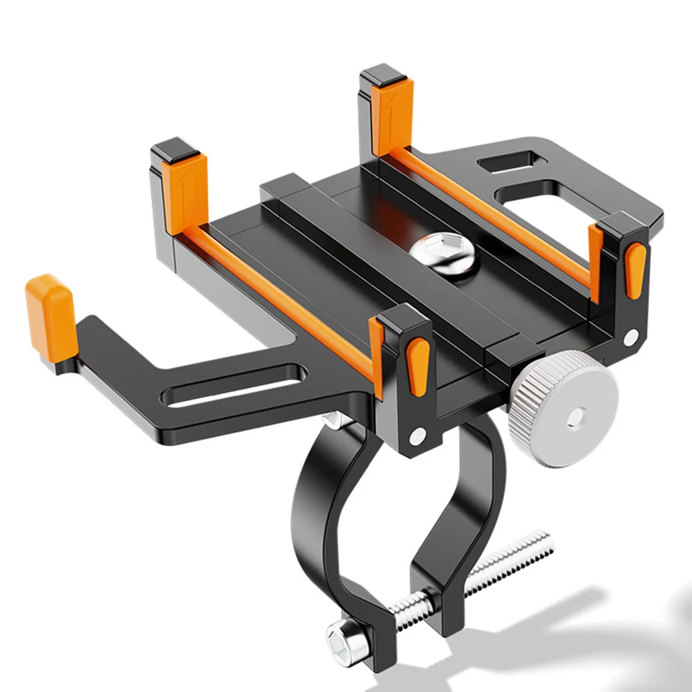 Description Picture 6 of itemBicycle Phone Holder Motorcycle Phone Holder Shockproof Quick Disassembly Blue Red Black Orange Easy Installation Cycling Parts