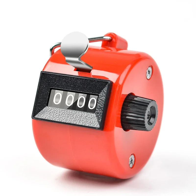 Handheld 4 Digital Tally Counter Mechanical Manual Palm Clicker Number Count Assorted 8 Color
