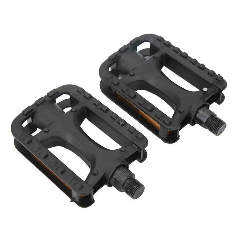 

1 Pair bicycle Pedal Anti-slip Ultralight with Reflective Stripe Non Slip Robust Plastic Mountain Road Bike Pedal Replacement