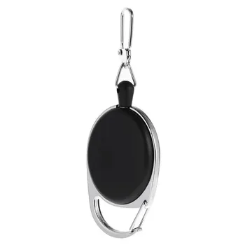 Oval Outdoor Solid Color Easy To Pull Buckle Easy To Pull Retractable Buckle Pulling Device Certificate Buckle Anti Loss Device 2