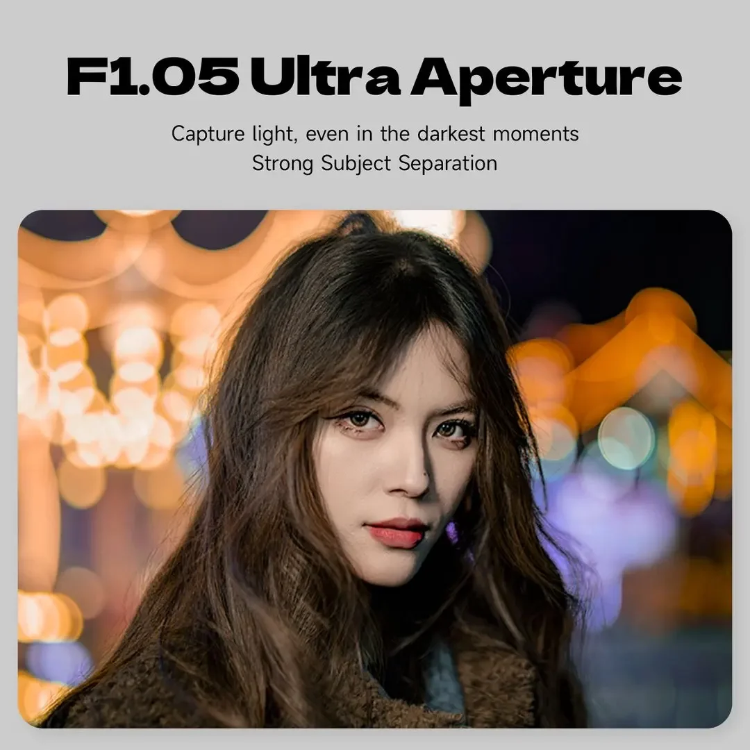 브라이트인 스타 50mm F1.05 풀프레임 수동 초점 인물용 프라임 렌즈 ( E, 캐논 RF, 니콘 Z, 라이카 L-마운트 호환)