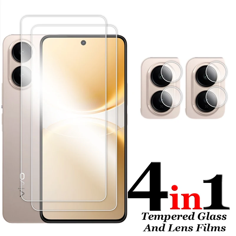 Premium Full Glue Tempered Glass Screen Protector with Lens Film