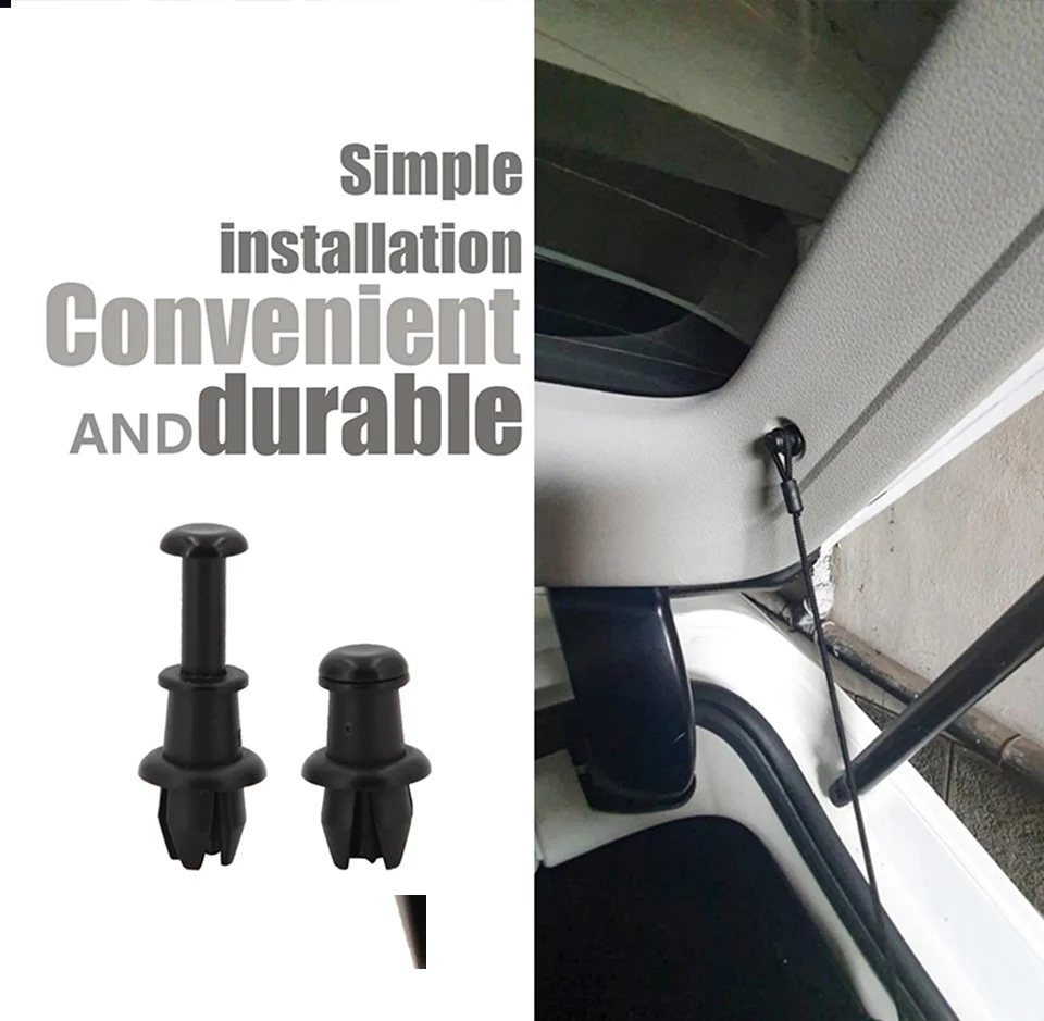 2 stücke Boot Stamm Hutablage Strap String Clips Tablett String Aufhänger Pivot Haken Für Volkswagen GOLF 5 Mk6 Tiguan Polo UP T-CROS – Detail 8