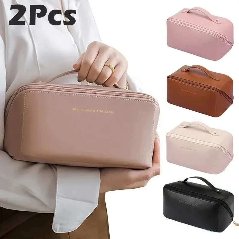 Cosmetic Storage Bag 1/2Pcs Large Capacity Travel Toiletry Bag Makeup Bag Ins Advanced Sense Portable Cosmetic Storage