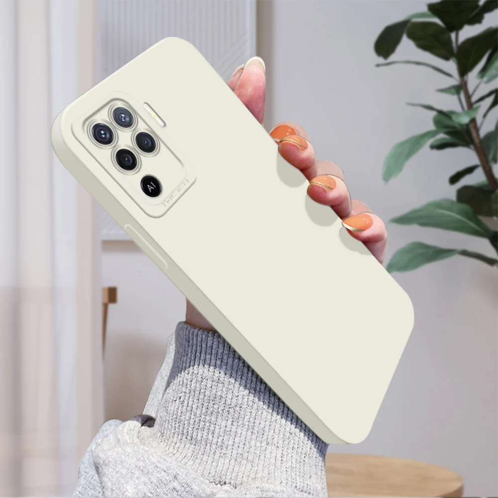 

For OPPO A94 A74 A54 A93 A53 A33 A9 2020 A5 2020 A92 A91 Square TPU Cover Camera Shockproof Protection Rubber Silicone Case