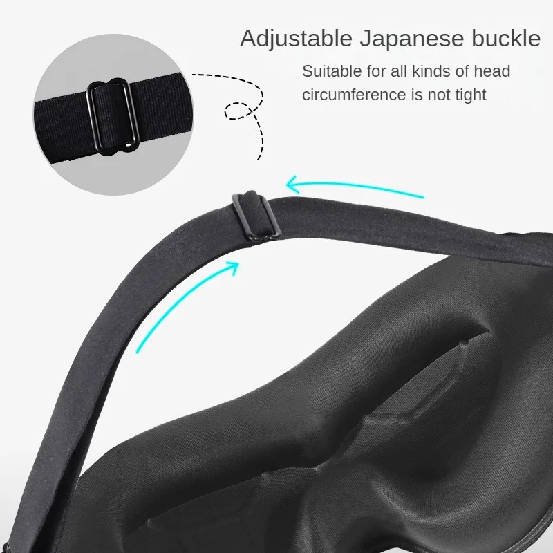 Eye Mask for Sleeping 3D Contoured Cup Blindfold Concave Molded Night Sleep Mask Block Out Light with Women Men 4
