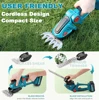 2 IN 1 Cordless Electric Hedge Trimmer Rechargeable Handheld Household Shrub Weeding Pruning Mower Garden Tools 4