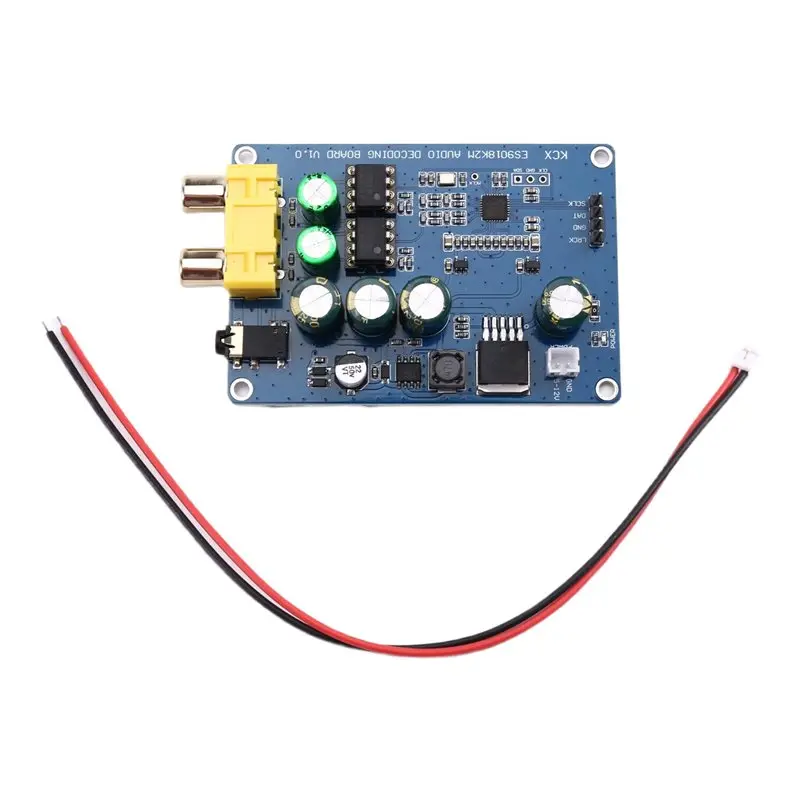 JABS-ES9018K2M DAC 디코더 보드용 I2S Hi-Fi 오디오 디코더 보드용 오디오파일 등급 디코더 보드