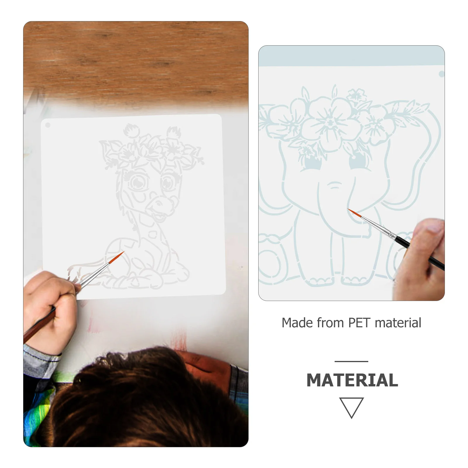 Рисунок 5 - шаблоны для Граффити животных Цветочные