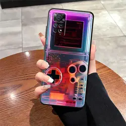 Retro Game Console Black Soft Phone Cover Case - Redmi Note 10 (Mix01)