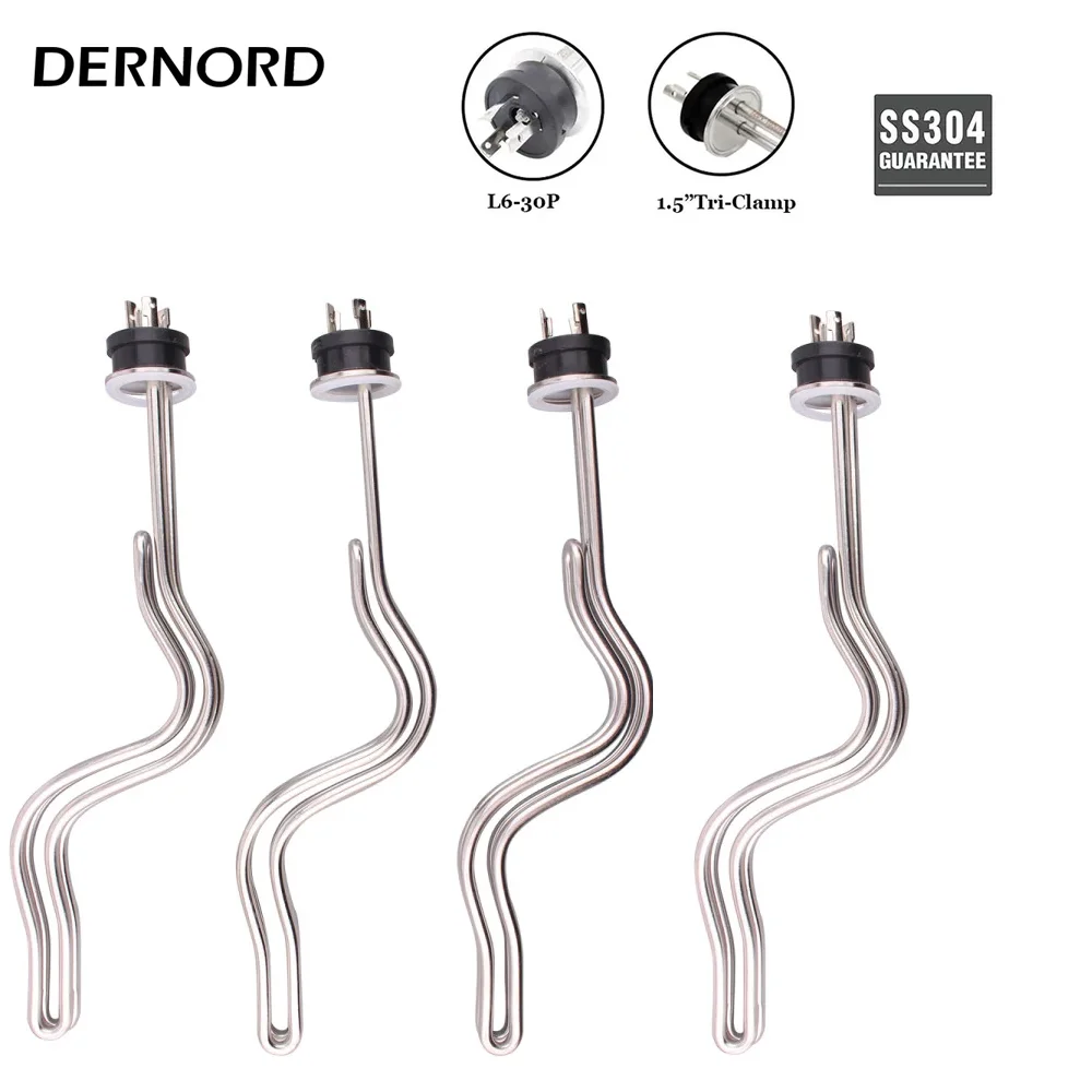 Ripple Tri Clamp com Twist Lock Plug Elemento de Aquecimento Elétrico Integrado 1.5inches 3.5 4.5 5.5 6.5kw l6 30p 240v Brewing
