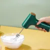 Home Baking USB Handheld Electric Whisk Whipping Cream Stirring Kitchen Gadgets Portable Electric Food Mixer Blender 3 Speeds 5