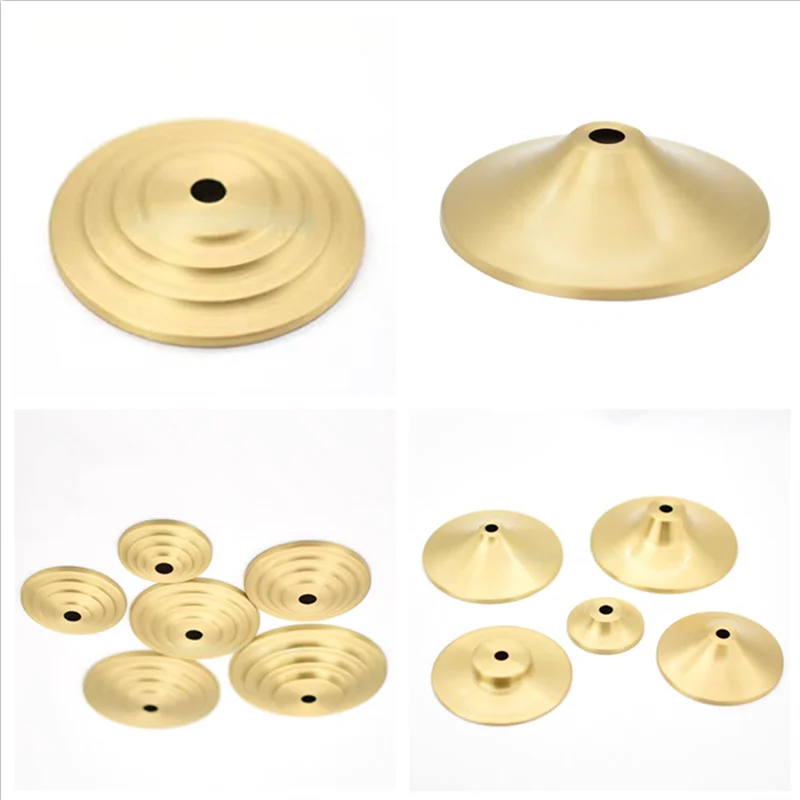 Desk Lamp Hardware Accessories M10 Ceramic desk lamp brass base cover pure copper desk lamp plate I-shaped connector DIY Brass lighting hardware accessories