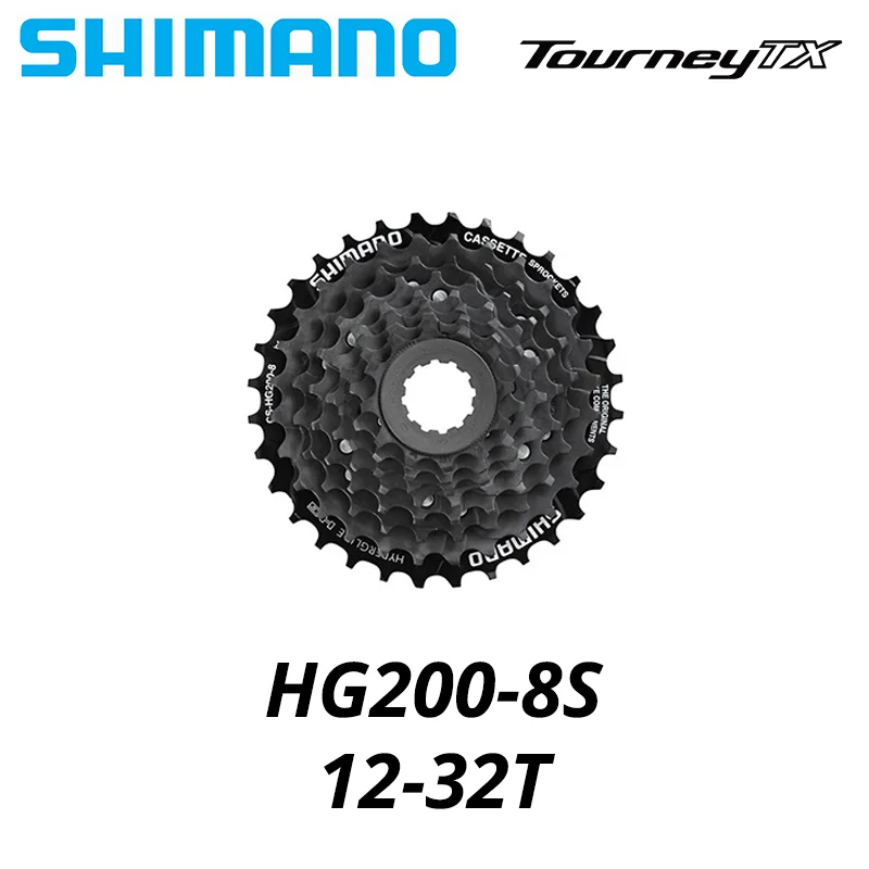 Bicycle Cassette Shimano TOURNEY TX HG200 CS 7 8Speed Sprocket CS-HG200 7s 8S 8v 7v 12-28T 12-32T Mountain Bike MTB Chains 32T 28T