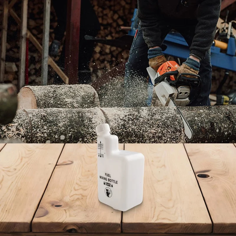 AT51-Fuel Oil Mixing Bottle For 2 Stroke Engines, 1L, 4 Ratios 32:1/50:1/40:1/25:1, Reusable
