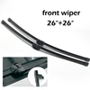 Wiper LHD RHD Front Wiper Blades For Porsche Cayenne 2010- 2017 Windshield Windscreen Front Window 26"+26"+14" 2