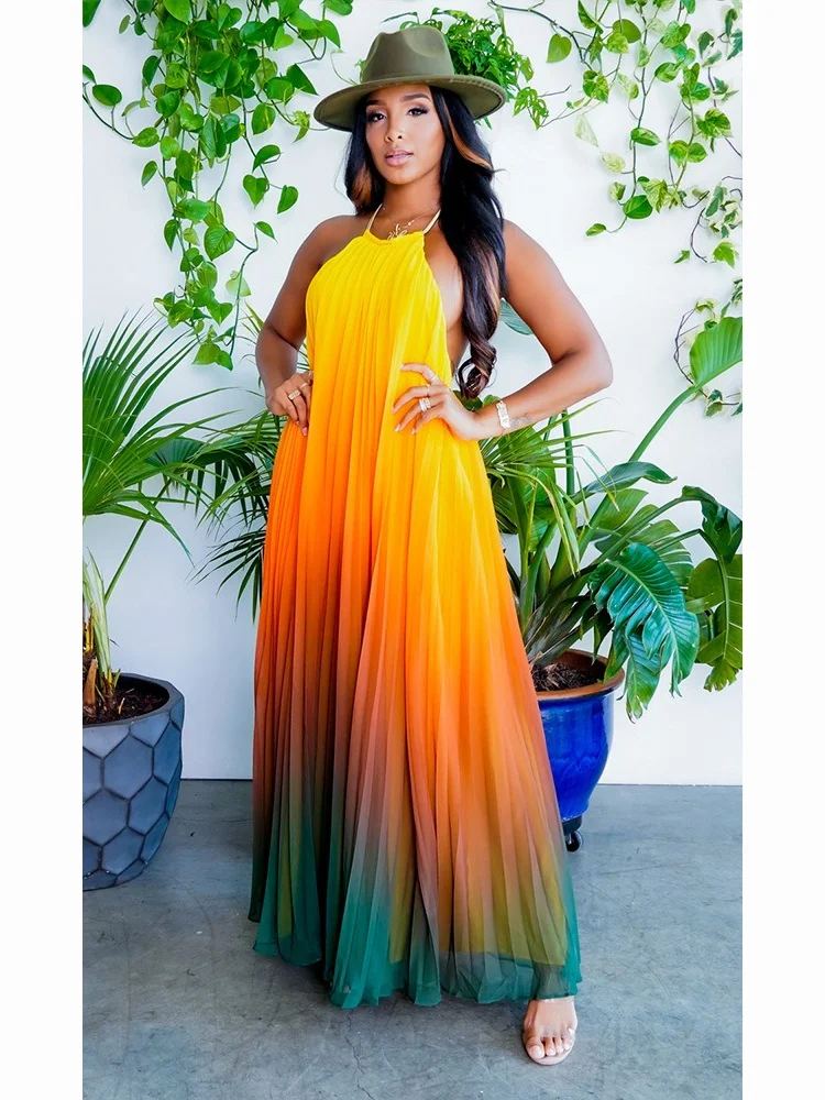 Wmstar Dresses for Women's Clothing Sleeveless Solid Maxi Party Long Dress New in Summer Holiday Wholesale Dropshipping 2024