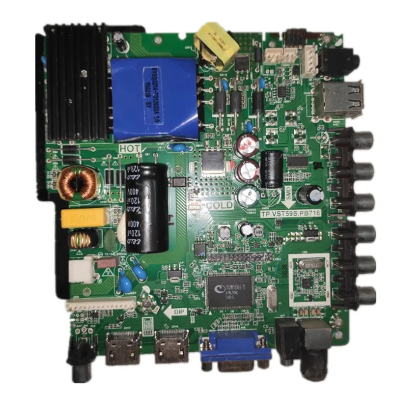 

Free shipping! TP.VST59S.PB716 Three in one universal LED TV motherboard with three specifications of voltage for remote control