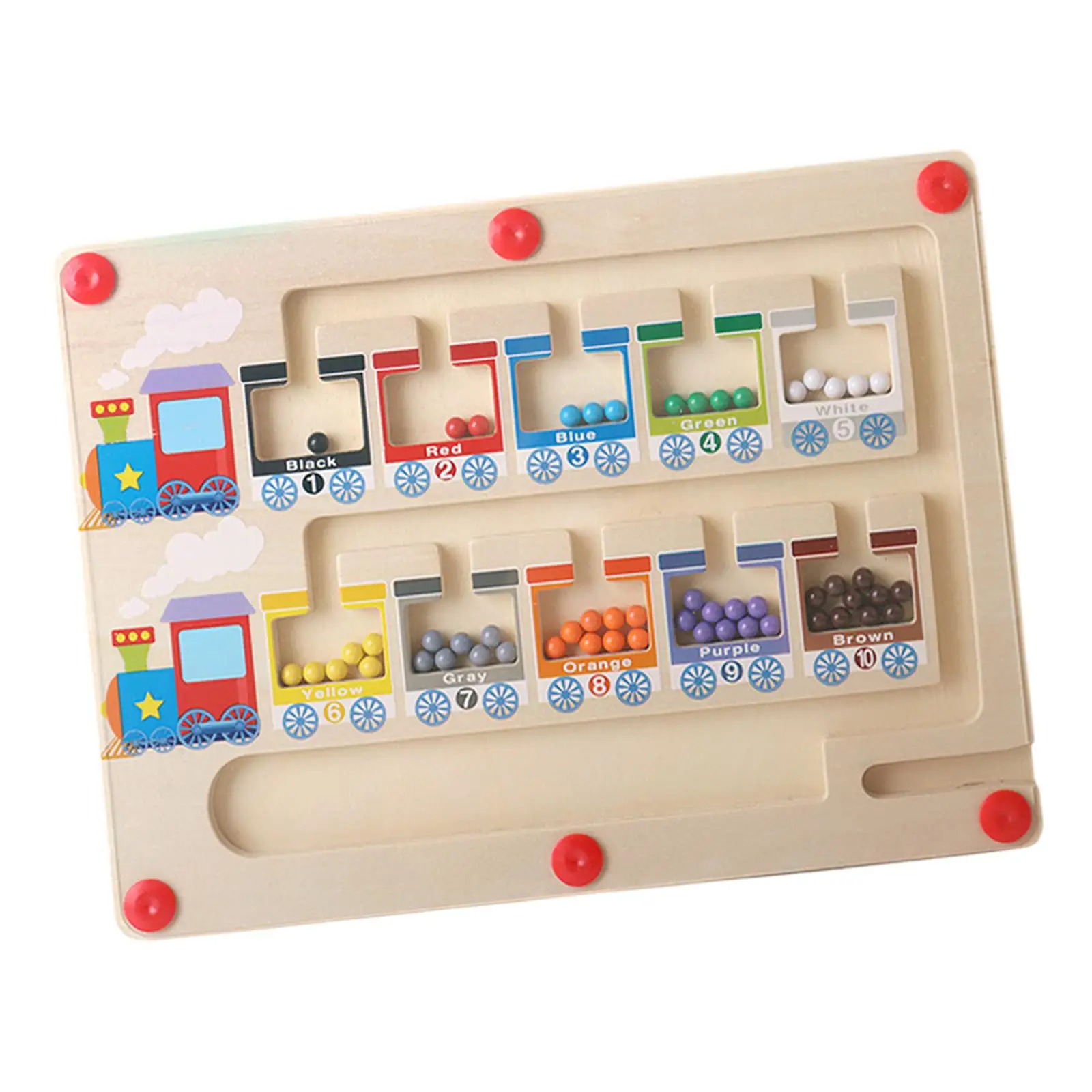 

Magnetic Color and Number Maze Games Montessori Toys for Boys 3 4 5 Years Old