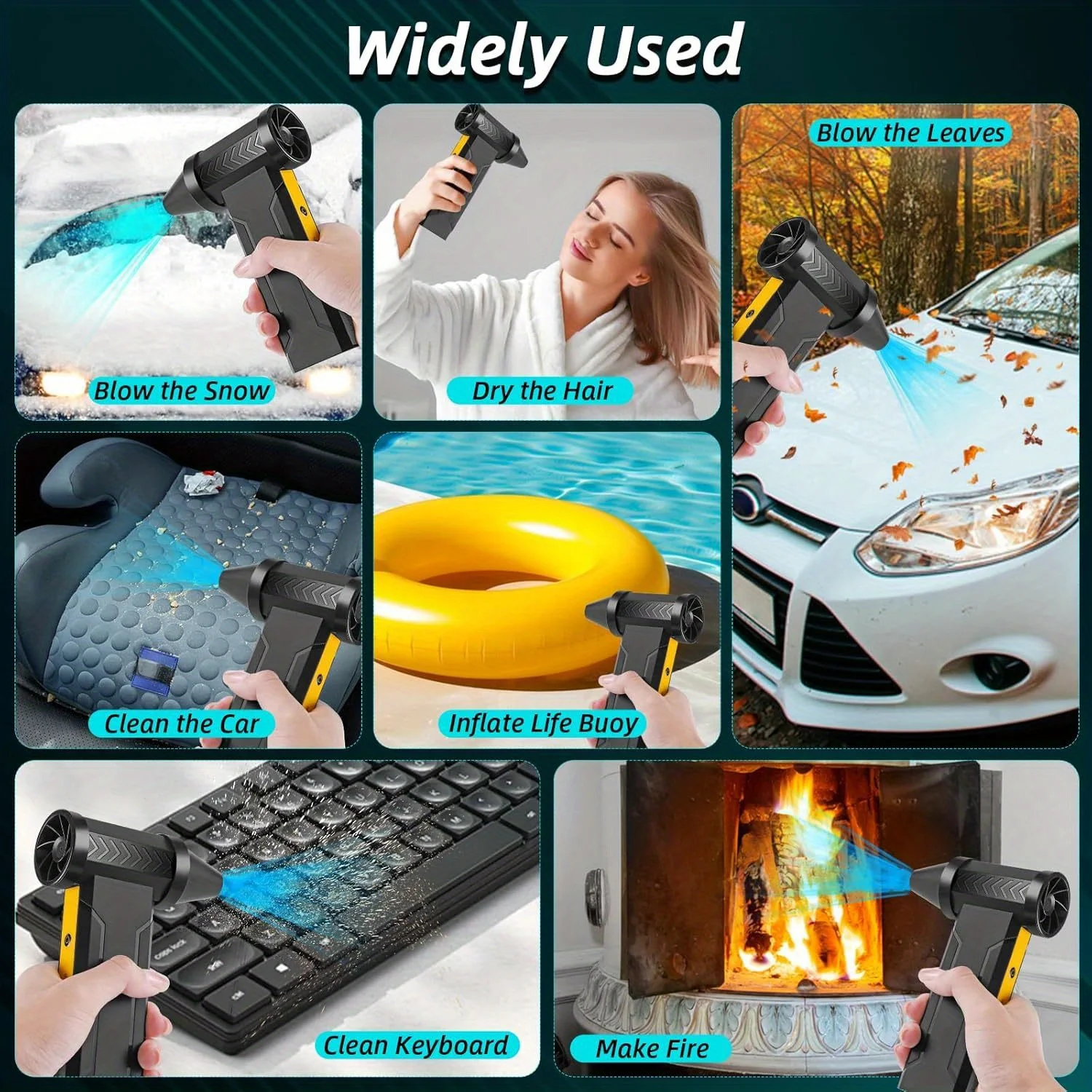 800000 RPM Brushless 10000mAh Motor Electric Air Blower High-Speed Turbo thumbnail 9