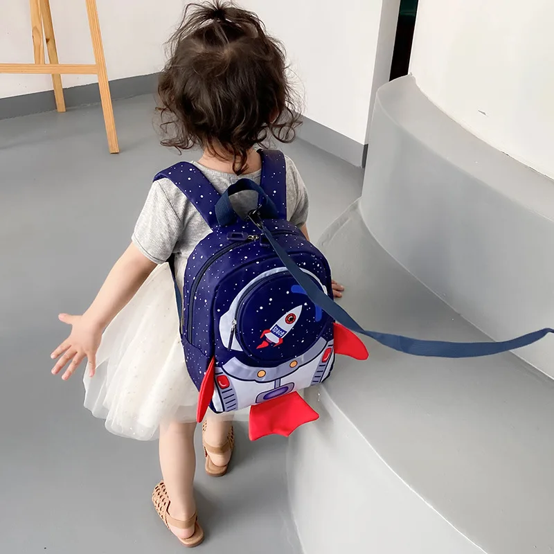 Mini sac à dos pour enfants, pour l'école maternelle, pour filles et  garçons, avec corde de Traction Anti-perte