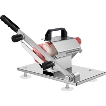1pc Portable Manual For Slice Bone Cutting Knife Frozen Meat Slicing Knife Stainless Steel Household Vegetable Food Slicer 1
