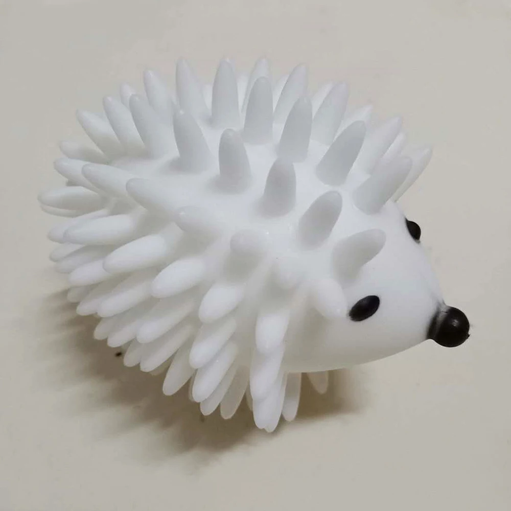 1PCS Reusable Hedgehog Laundry Balls Hair Grabs Washing Machine Drying Fabric Softener Ball For Home Clothes Cleaning Ball Tools