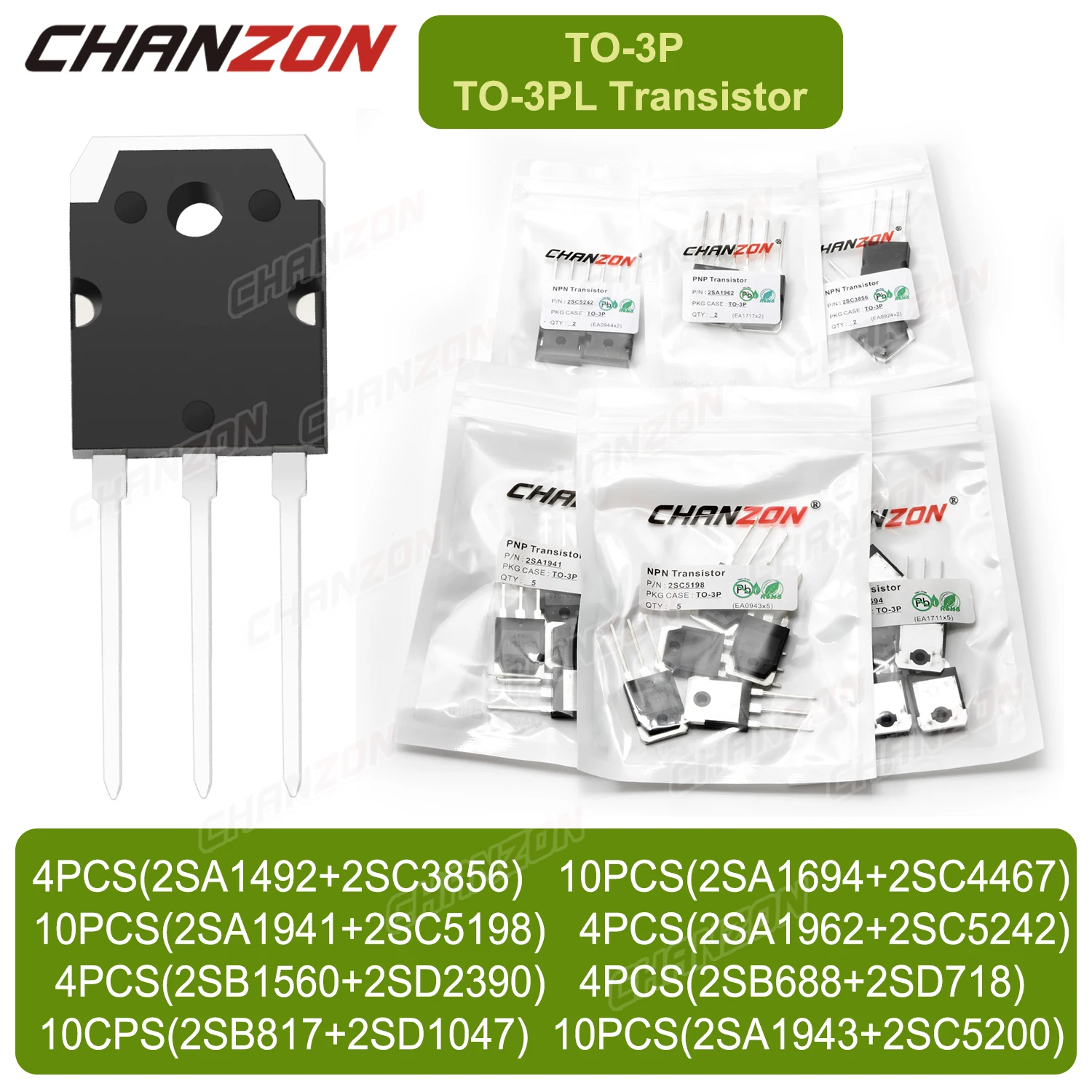 2SA1941 2SC5198 2SB817 2SD1047 2SA1492 2Sc3856 2SA1962 2Sc5242 2Sb688 2Sd718 2SB1560 2SD2390 2SA1694 2Sc4467 2SA1943 2SC5200 – Detail 1