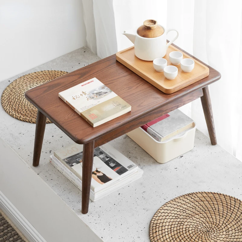 End Side Table Living Room Furniture Low Coffee Tables Hall Solid Wood Modern Design Coffee Corner Flush Tavolo Table SY50CT