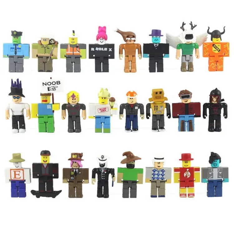 New Virtual World Roblox Doll Game Peripheral Hand Model Toy Virtual World Building Blocks Doll Decoration Stuffed Animal Patung 3