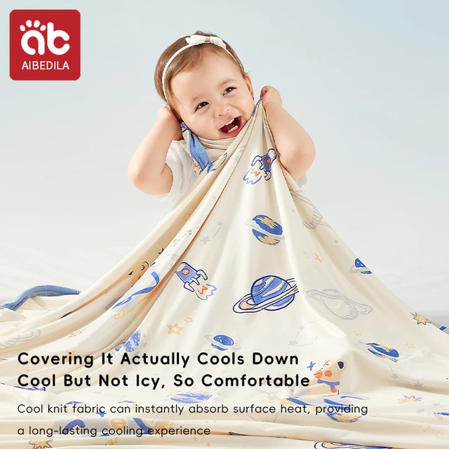 AIBEDILA Knitted Double-layer Banket Muslin Swaddles Wrap Burpy Towel Scarf Bibs Baby Blankets Newborn Diape 2