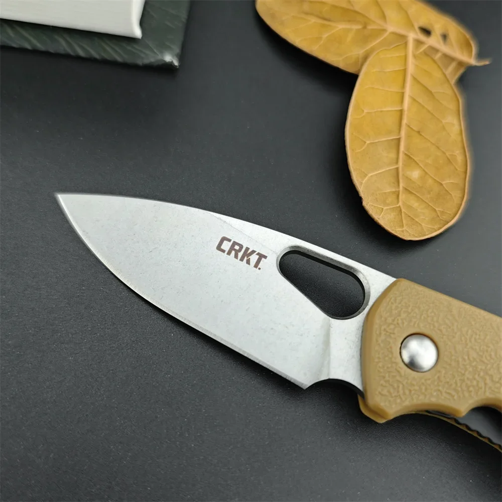 Description Picture 4 of itemCRK 5390 Piet/7096 Lightweight Folding Knife, Satin Finished Blade GFN Handle Self Defense Fishing Outdoor Everyday Carry Knives