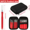 36Pcs Car Terminal Removal Kit Reusable Electrical Wire Plug Connector Pin Release Tool Stainless Steel Pin Extractor Tools 6