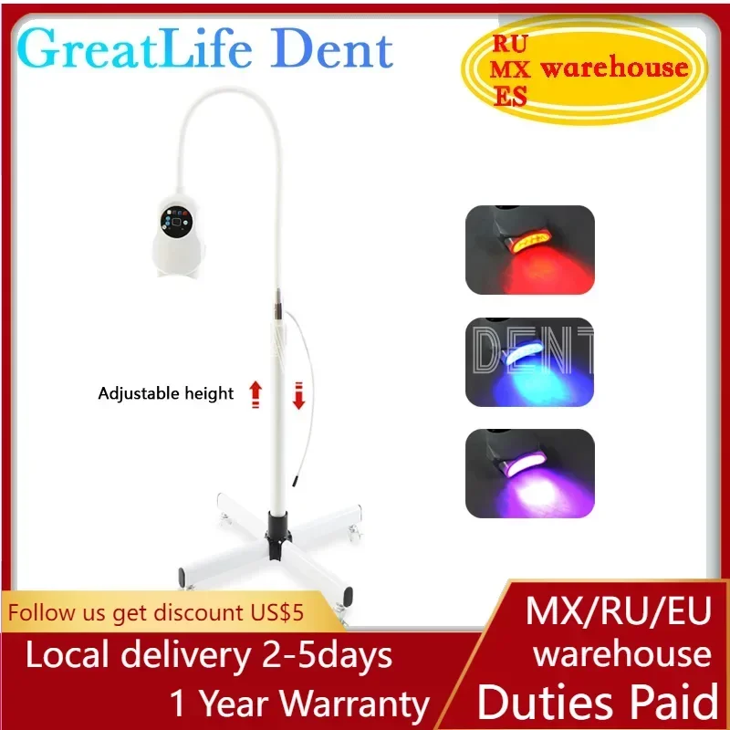 GreatLife دنت 50 واط 10Led أحمر أزرق أرجواني قابل...