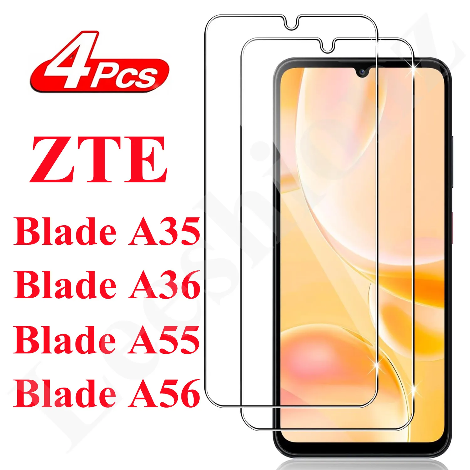 Premium Tempered Glass Screen Protector (2/4 Pack)