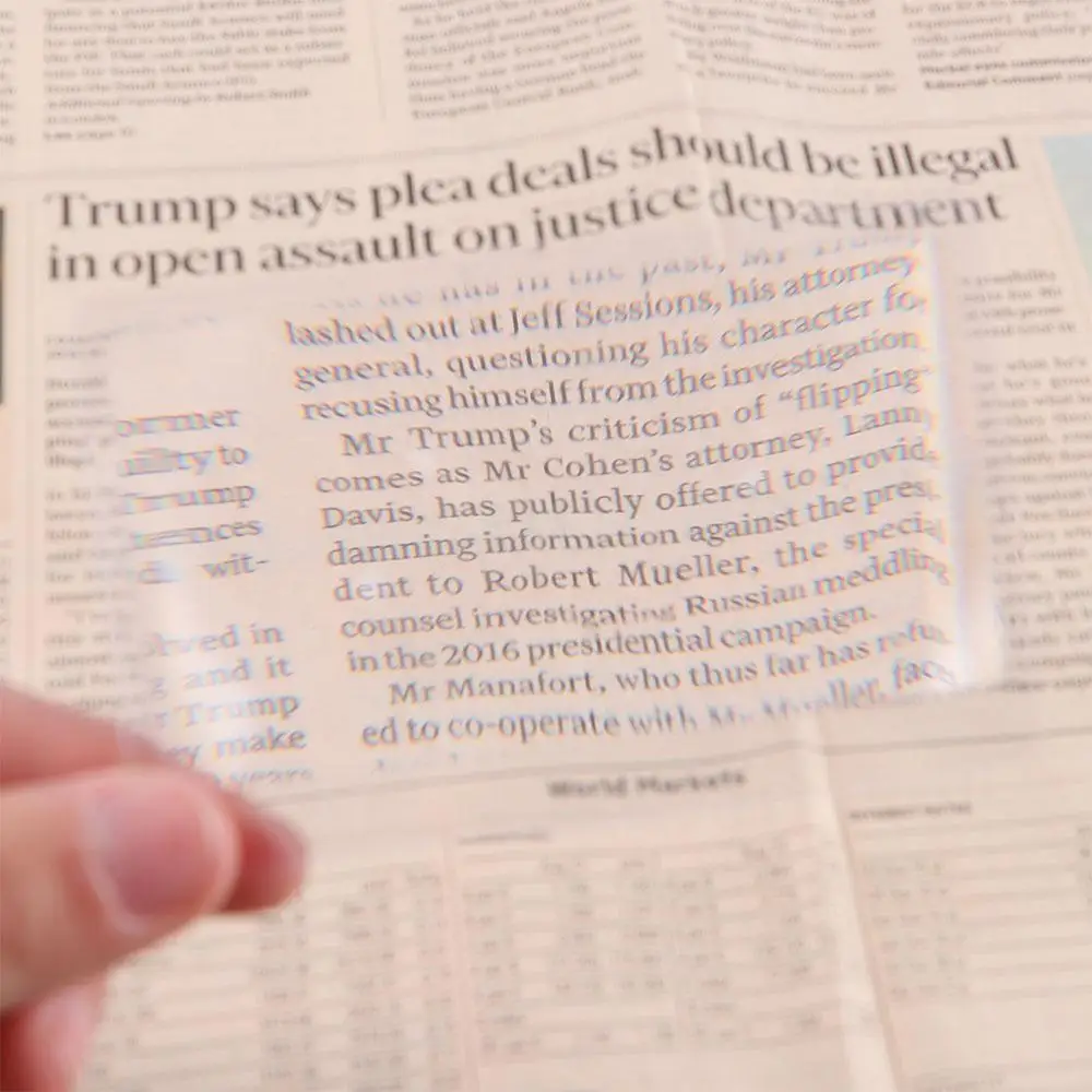 10 PCS Transparent Credit Card Shape For Reading Newspaper Book Magnifiers Magnifying Glass Loupe Fresnel Lens