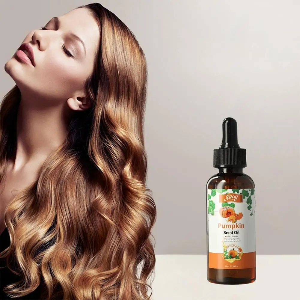 60ml Pumpkin Seed Oil Body Skin Nourishing Scalp Massage 1pcs Hair Cracked Damaged Health Repair Nourishing Dry