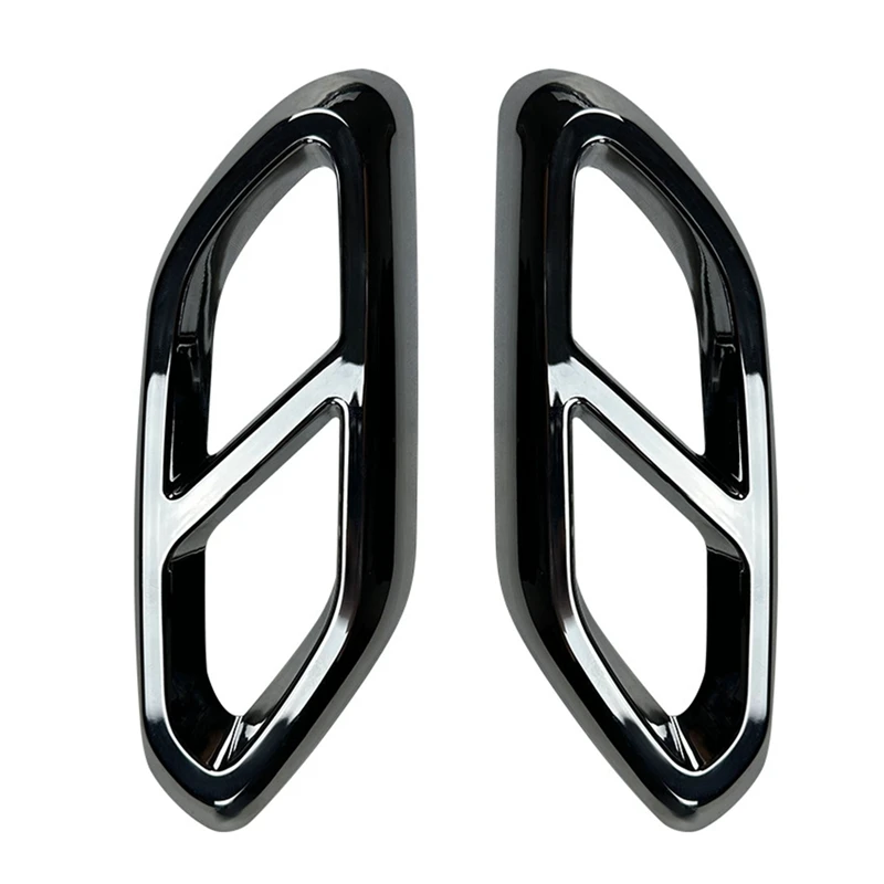 

Car Rear Throat Exhaust Pipe Muffler Tips Cover Trim for Mercedes Benz GLC Class X254 2023+ GLC260 GLC300 AMG(Black)