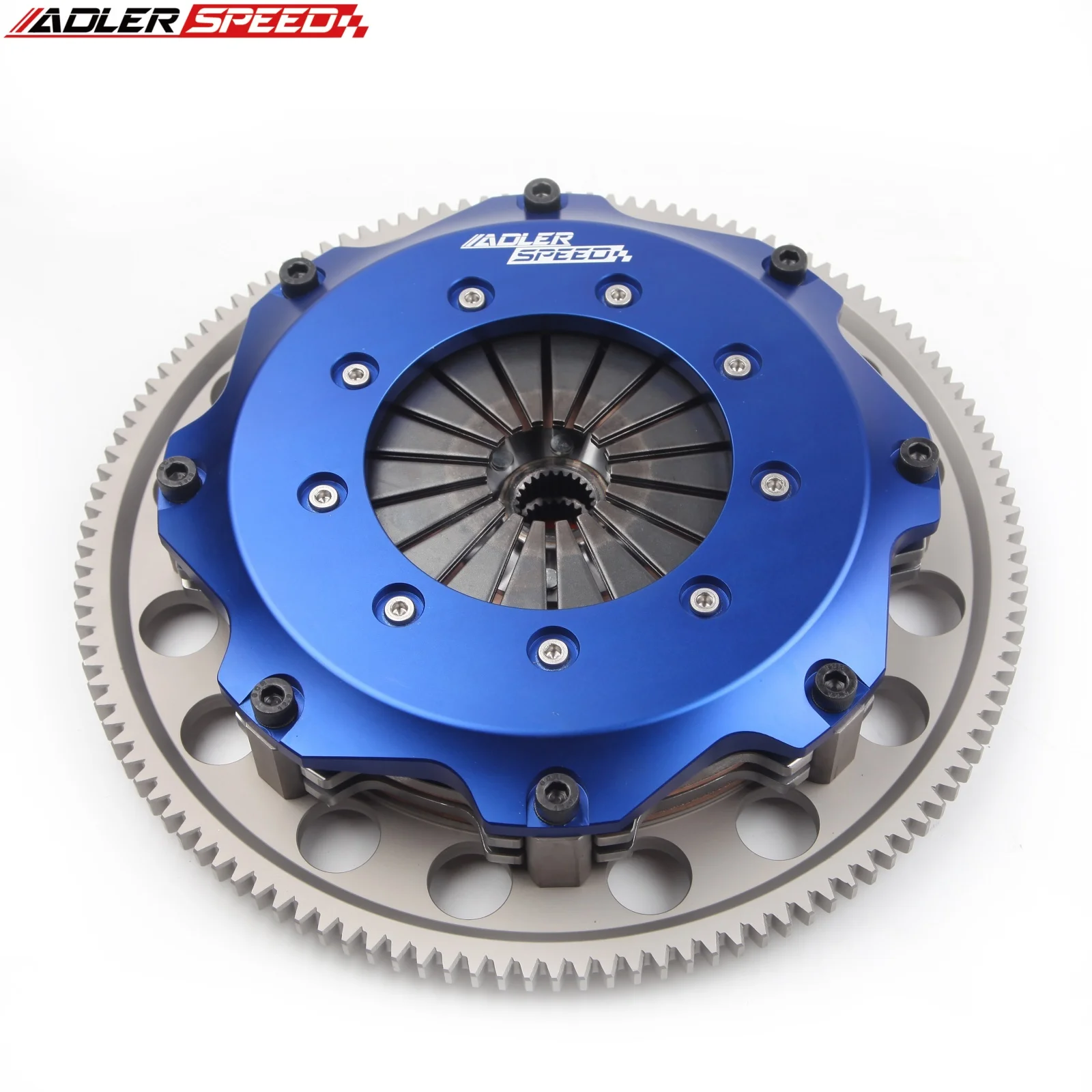 ADLERSPEED 8.5인치 215mm 레이스 클러치 트윈 디스크 (스바루 WRX STI / 레거시 GT 스펙 B 2.5L EJ257 6단 2004-2018년)