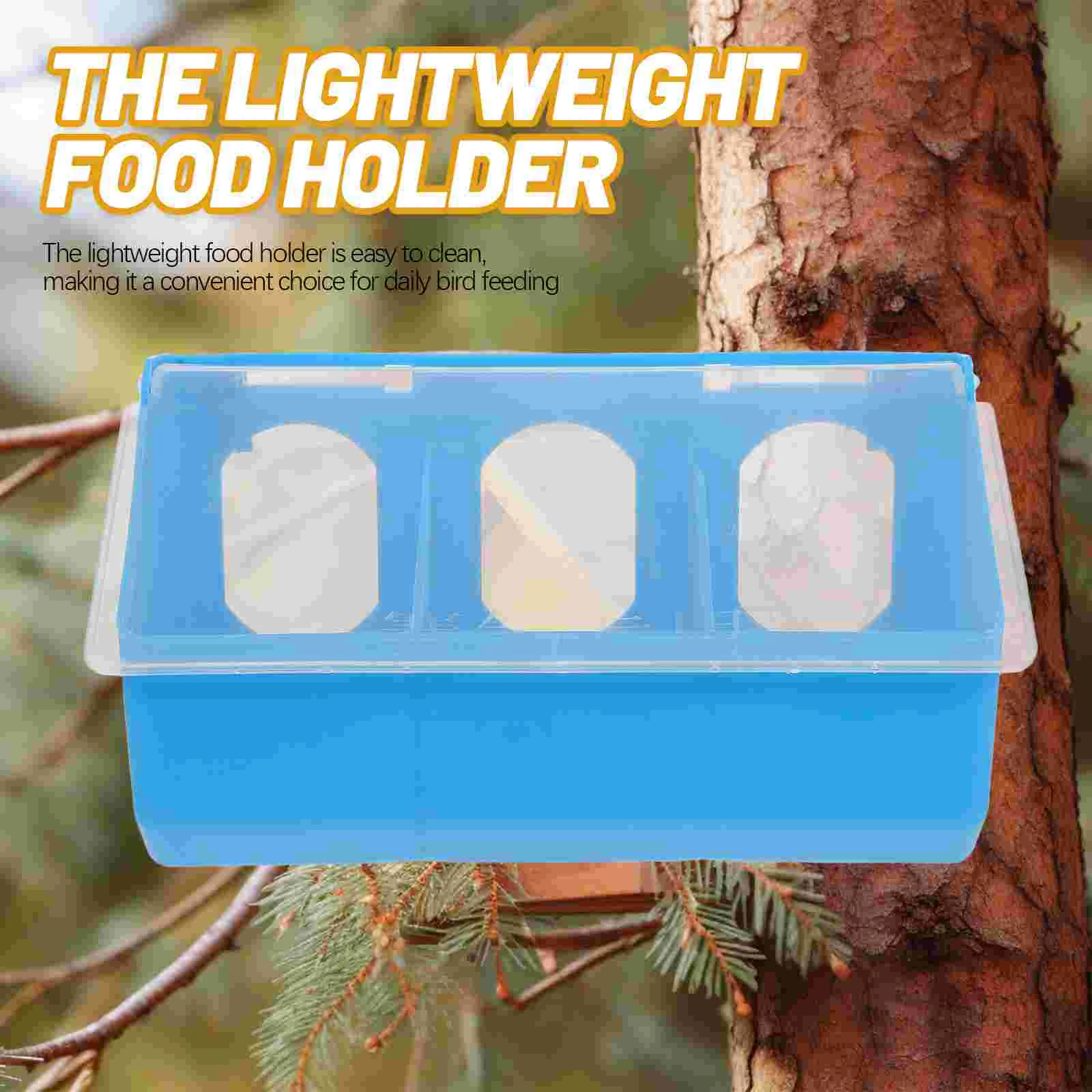 Hanging Chicken Feeder Pigeon Box Food Containers with Lids Parrot Cage Accessories