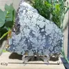 Natural Crystal Slab Maecasite Agate Stones Section Gemstone Meditation Room Home Decoration Geode Witchcraft Feng Shui +Stand 5