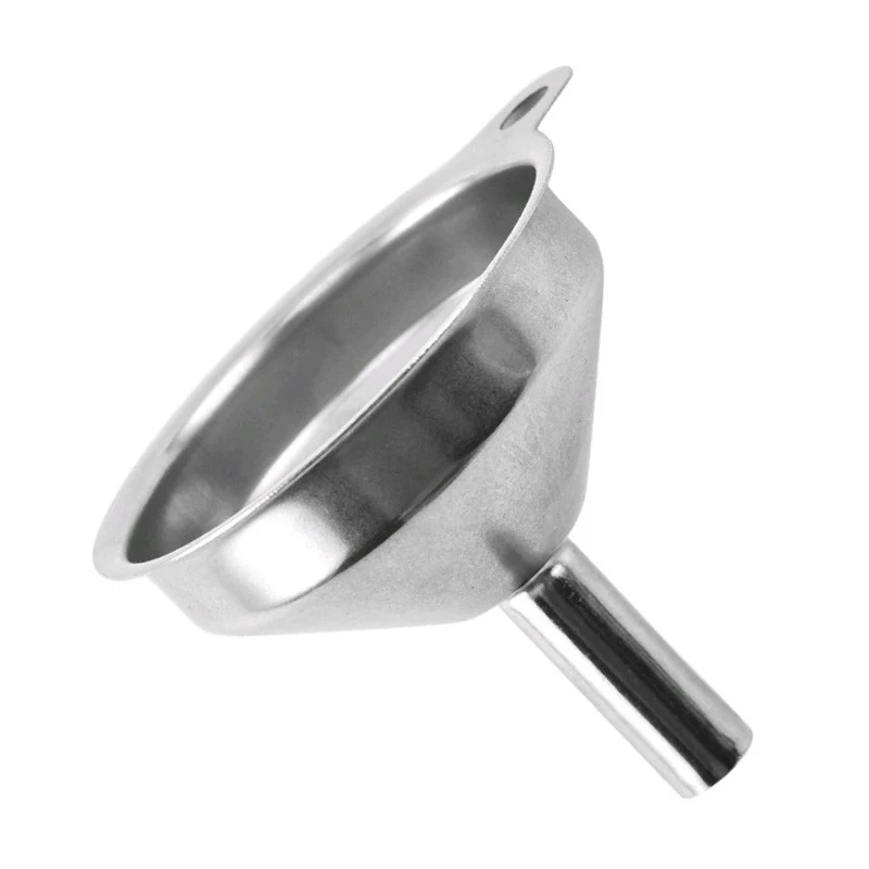 1Pc Mini Funnel Stainless Steel Small Funnels For Essential Oil Wine Spices Kitchen Liquid Dispenser