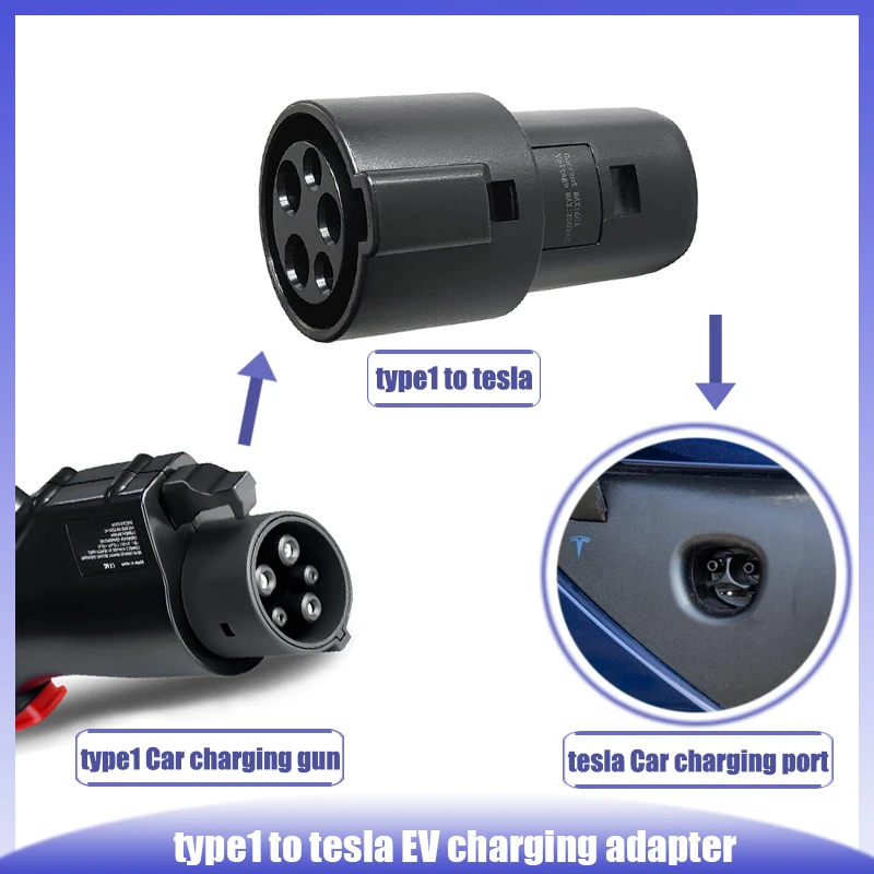 

EV Charging Adaptor Type1 to Tesla Adaptor SAE J1772 to Tesla EV Charger Adaptor For Tesla Model X Y 3 S