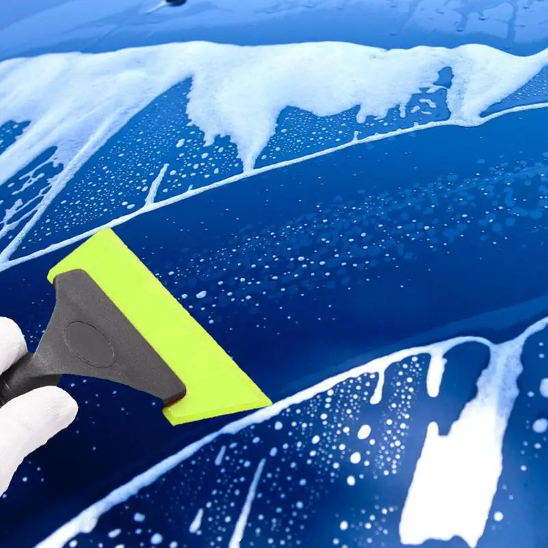 Clean Scraper Shovel Multifunction Auto Window Tints Soft Silicone Scraper Water Blade Wiper Glass Handy Car Cleaner Tool 1Pcs