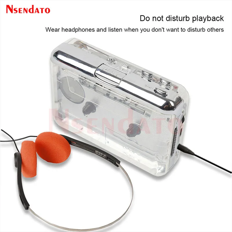 USB C Cassette Player Tapes MP3 Convertor Plug and Play Type-C Cassette MP3 Music tape player Captures With Earphone for Ipod PC