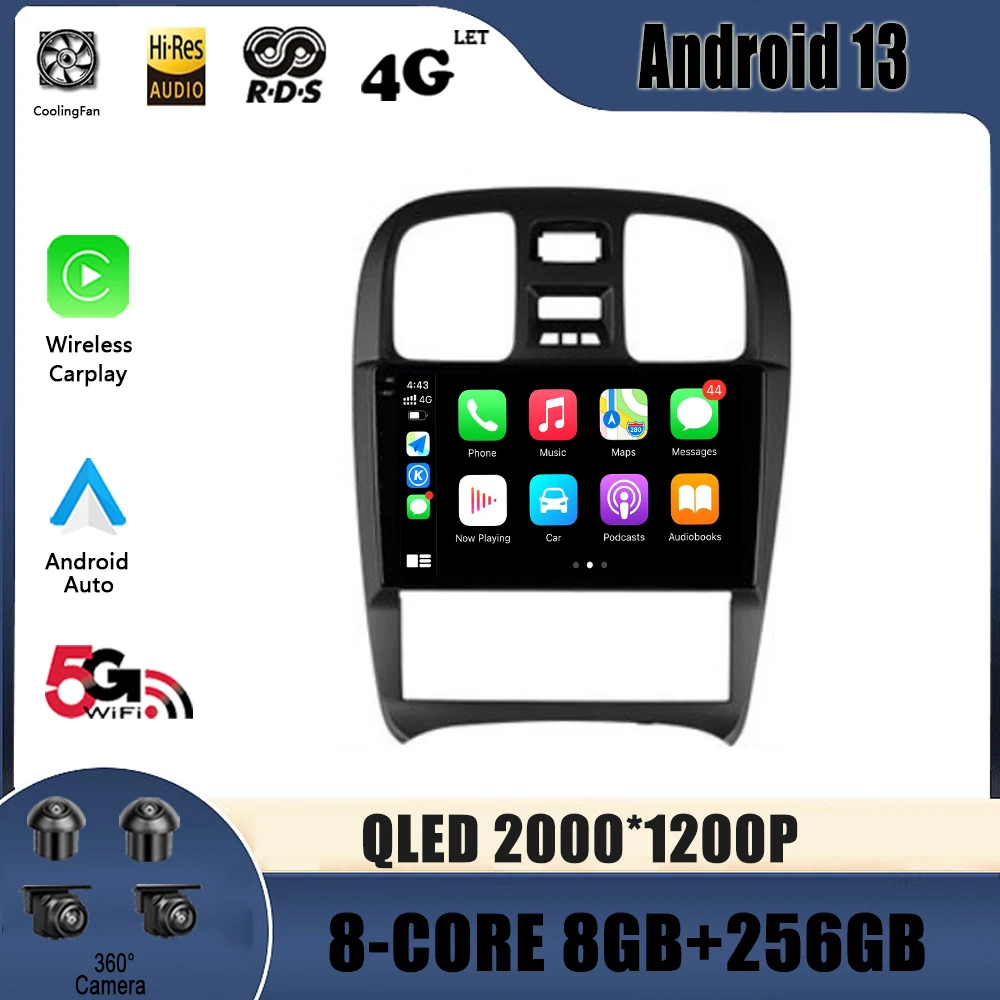

Android 13 For Hyundai Sonata EF 2001 - 2012 Car Radio Multimedia Video Player Navigation 4G GPS No 2din 2 din dvd