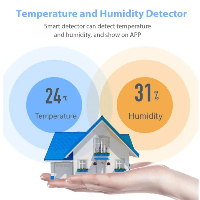

Temperature And Humidity Sensor Smart Home Long Standby Low Power Consumption Real-time Changes Digital Thermometer Hygrometer