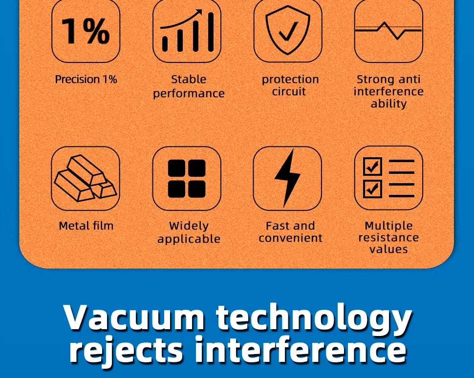 1/4W Resistance 0.1R~2.2M 1% Metal Film Resistor Series 0.25W 1R 10R 47R 100R 220R 470R 1K 2.2K 10K 22K 100K 220K 1M ohm 1/4W Resistance 0.1R~2.2M 1% Metal Film Resistor Series 0.25W 1R 10R 47R 100R 220R 470R 1K 2.2K 10K 22K 100K 220K 1M ohm