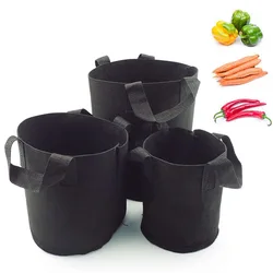 Tall Fabric Garden Pots and Planters for Nursery and Vegetable Growing